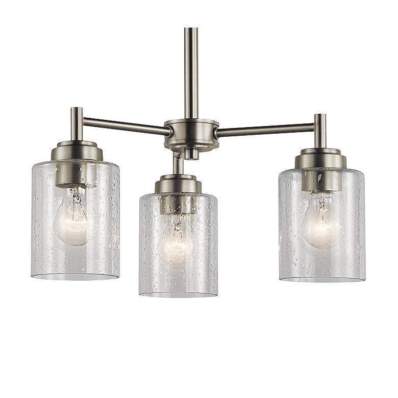 Image 3 Kichler Winslow 18" Wide Brushed Nickel 3-Light Chandelier more views