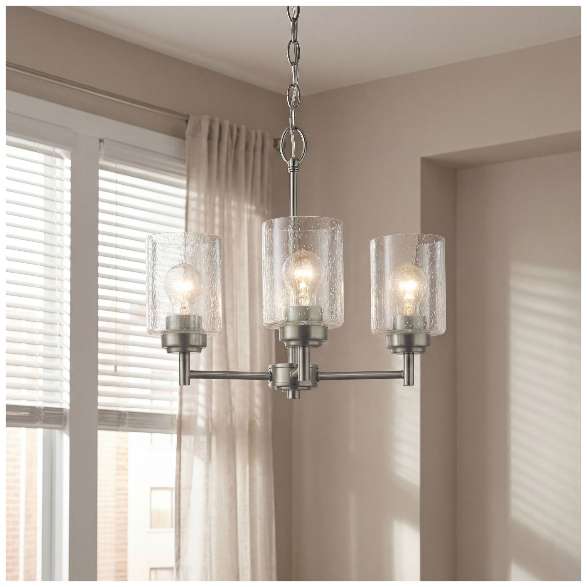 Image 4 Kichler Winslow 18" Wide Brushed Nickel 3-Light Chandelier more views