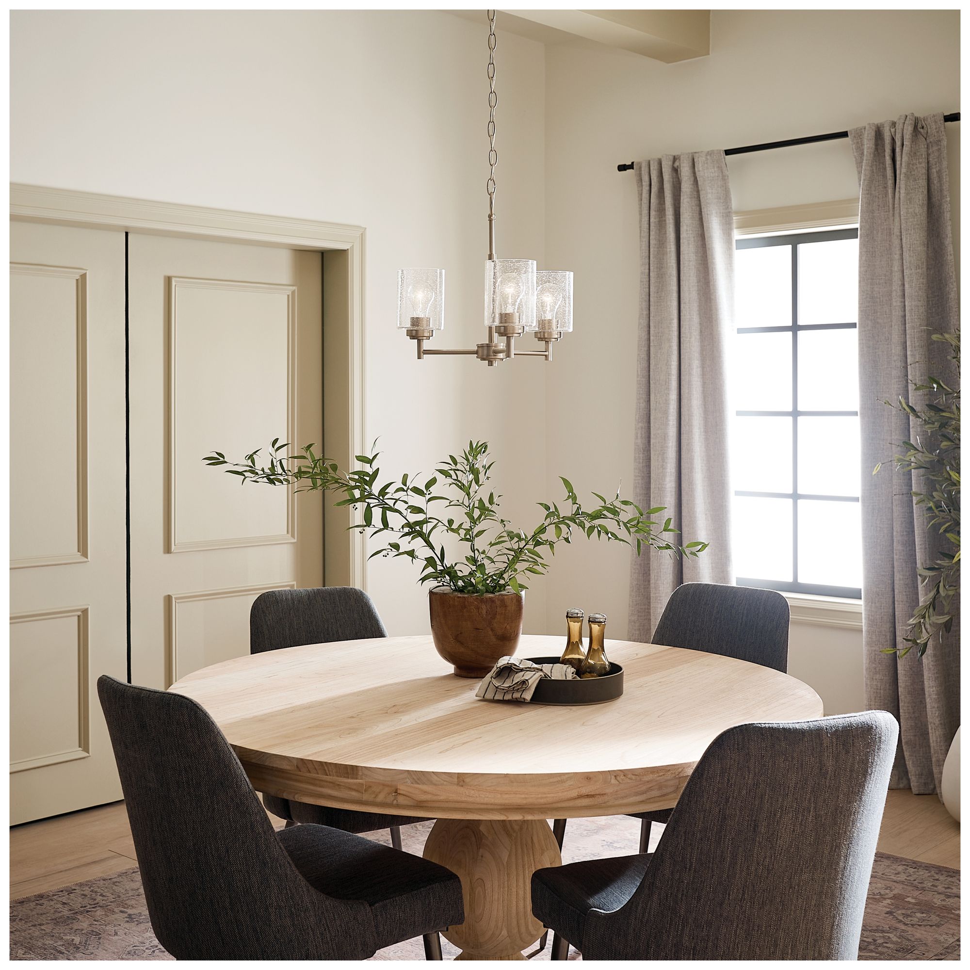 Kichler Winslow 18" Wide Brushed Nickel 3-Light Chandelier