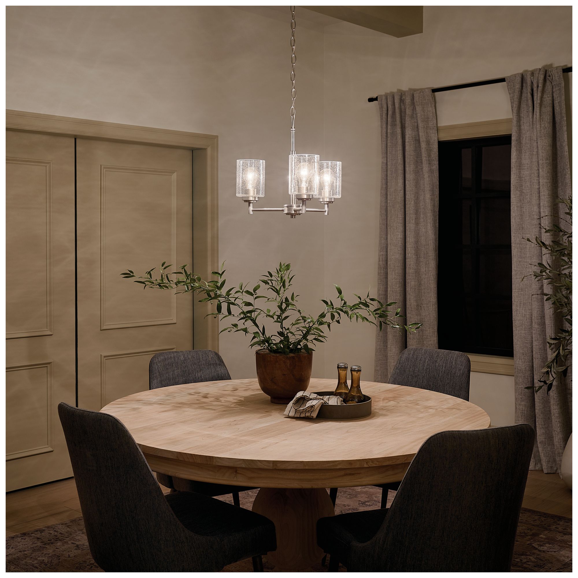 Kichler Winslow 18" Wide Brushed Nickel 3-Light Chandelier