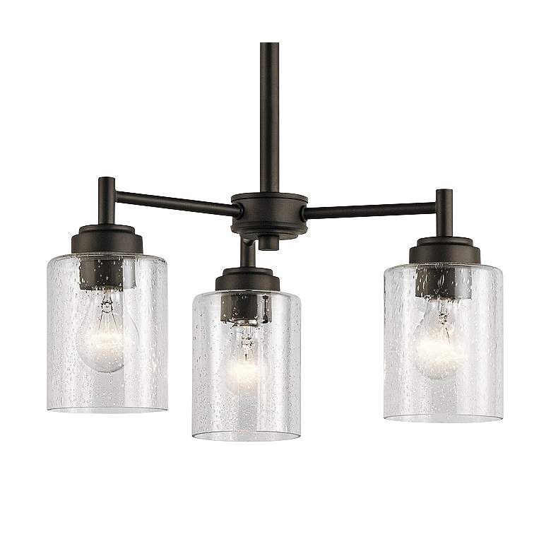 Image 2 Kichler Winslow 18" Wide Oiled Bronze 3-Light Chandelier more views
