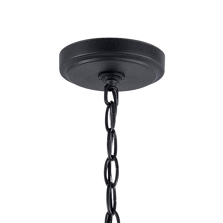 Image 6 Kichler Winslow 19 3/4" Wide Black and Seeded Glass 5-Light Chandelier more views