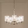 1_Kichler Winslow 19 3/4"W Brushed Nickel 5-Light Chandelier