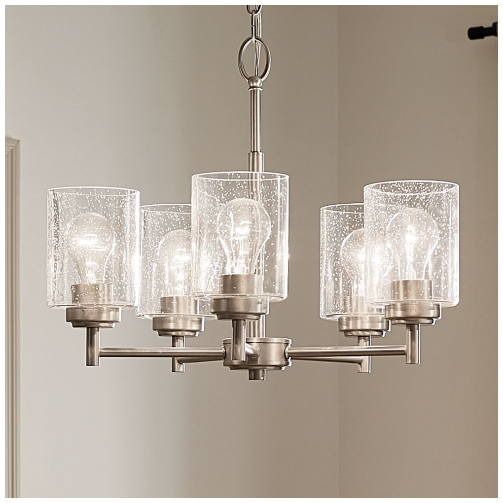 Kichler Winslow 19 3/4"W Brushed Nickel 5-Light Chandelier