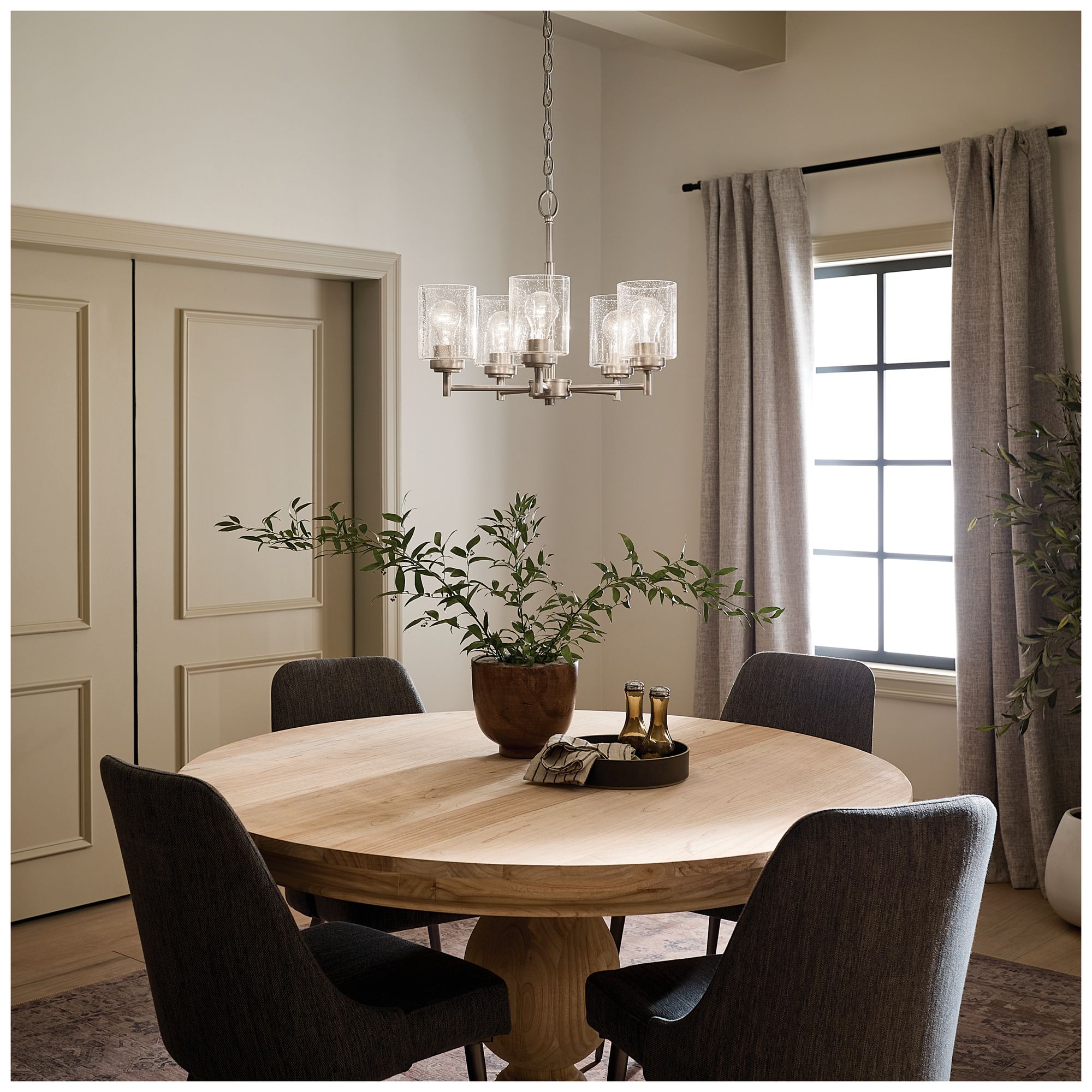 Kichler Winslow 19 3/4"W Brushed Nickel 5-Light Chandelier