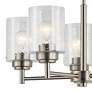7_Kichler Winslow 19 3/4"W Brushed Nickel 5-Light Chandelier more views