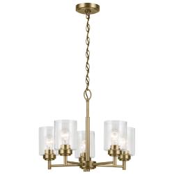 Kichler Winslow 19 3/4"W Natural Brass 5-Light Chandelier
