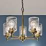 1_Kichler Winslow 19 3/4"W Natural Brass 5-Light Chandelier