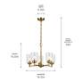 7_Kichler Winslow 19 3/4"W Natural Brass 5-Light Chandelier more views
