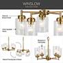 Kichler Winslow 19 3/4"W Natural Brass 5-Light Chandelier