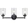 Kichler Winslow 21 1/2" Wide Black 3-Light Bath Light