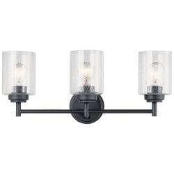 Kichler Winslow 21 1/2" Wide Black 3-Light Bath Light