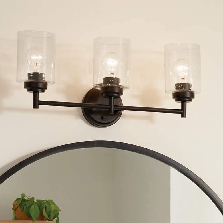 Image 1 Kichler Winslow 21 1/2" Wide Black 3-Light Bath Light