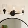 1_Kichler Winslow 21 1/2" Wide Black 3-Light Bath Light