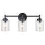 5_Kichler Winslow 21 1/2" Wide Black 3-Light Bath Light more views