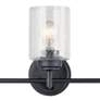 6_Kichler Winslow 21 1/2" Wide Black 3-Light Bath Light more views