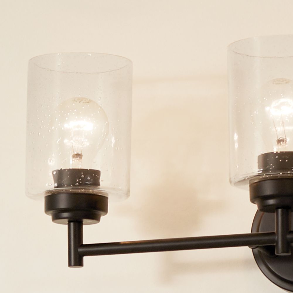 Kichler Winslow 21 1/2" Wide Black 3-Light Bath Light