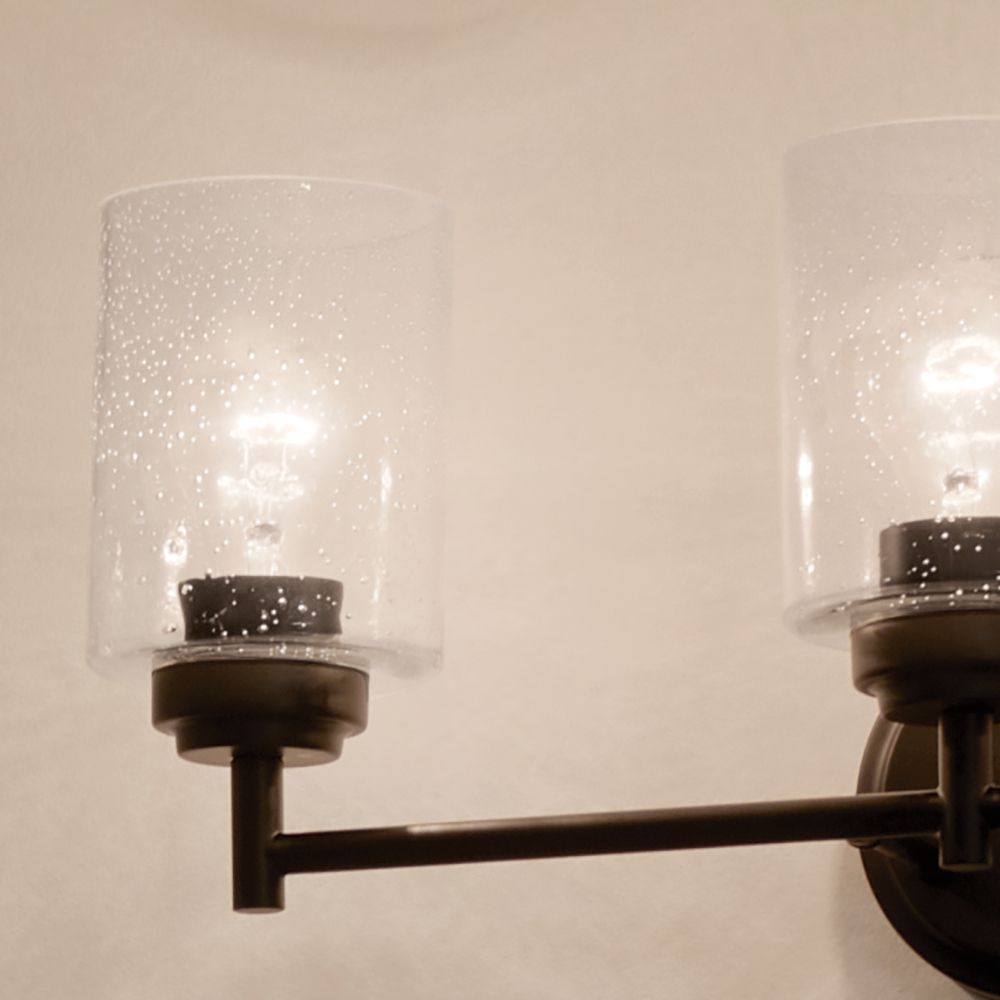 Kichler Winslow 21 1/2" Wide Black 3-Light Bath Light