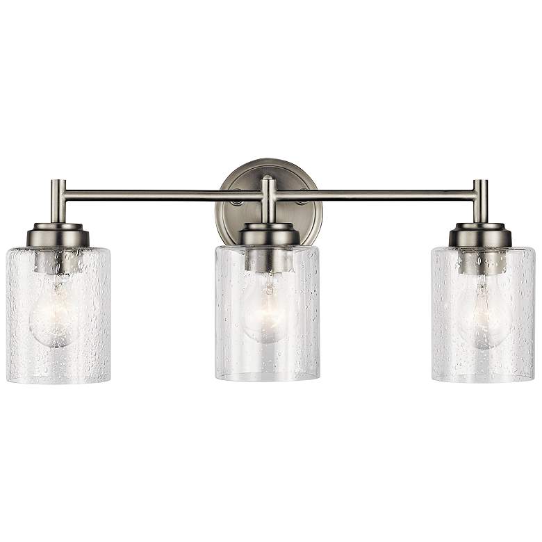 Image 3 Kichler Winslow 21 1/2"W Brushed Nickel 3-Light Bath Light more views