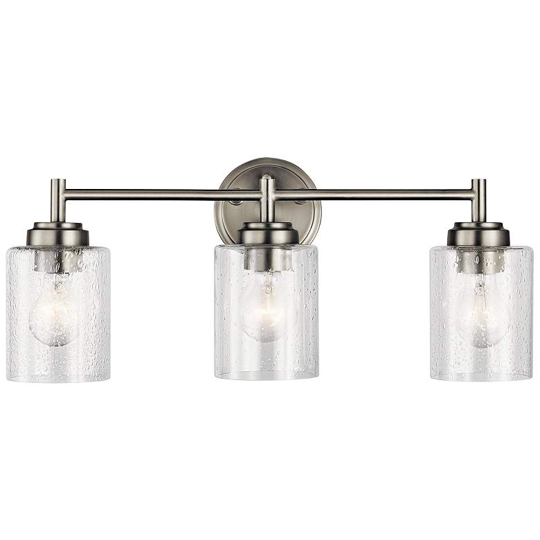 Image 3 Kichler Winslow 21 1/2 inchW Brushed Nickel 3-Light Bath Light more views