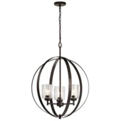 Kichler Winslow 24 1/2" Wide Olde Bronze 3-Light Chandelier