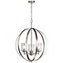 2_Kichler Winslow 24 1/2"W Brushed Nickel 3-Light Chandelier