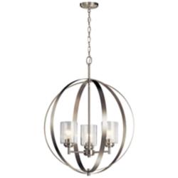 Kichler Winslow 24 1/2"W Brushed Nickel 3-Light Chandelier