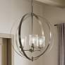1_Kichler Winslow 24 1/2"W Brushed Nickel 3-Light Chandelier