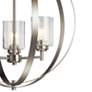 3_Kichler Winslow 24 1/2"W Brushed Nickel 3-Light Chandelier more views