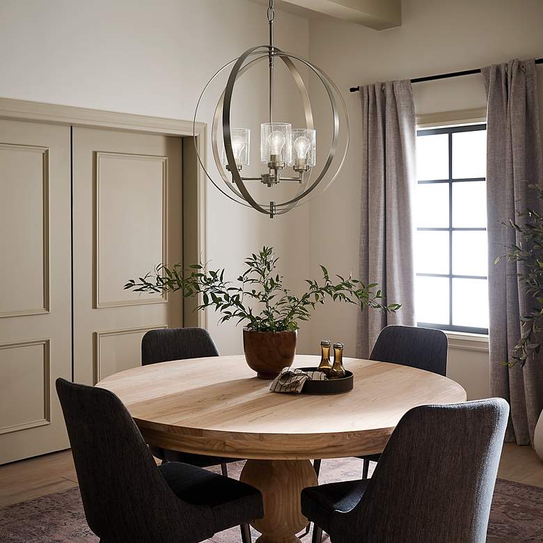 Image 5 Kichler Winslow 24 1/2"W Brushed Nickel 3-Light Chandelier more views