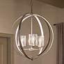 7_Kichler Winslow 24 1/2"W Brushed Nickel 3-Light Chandelier more views