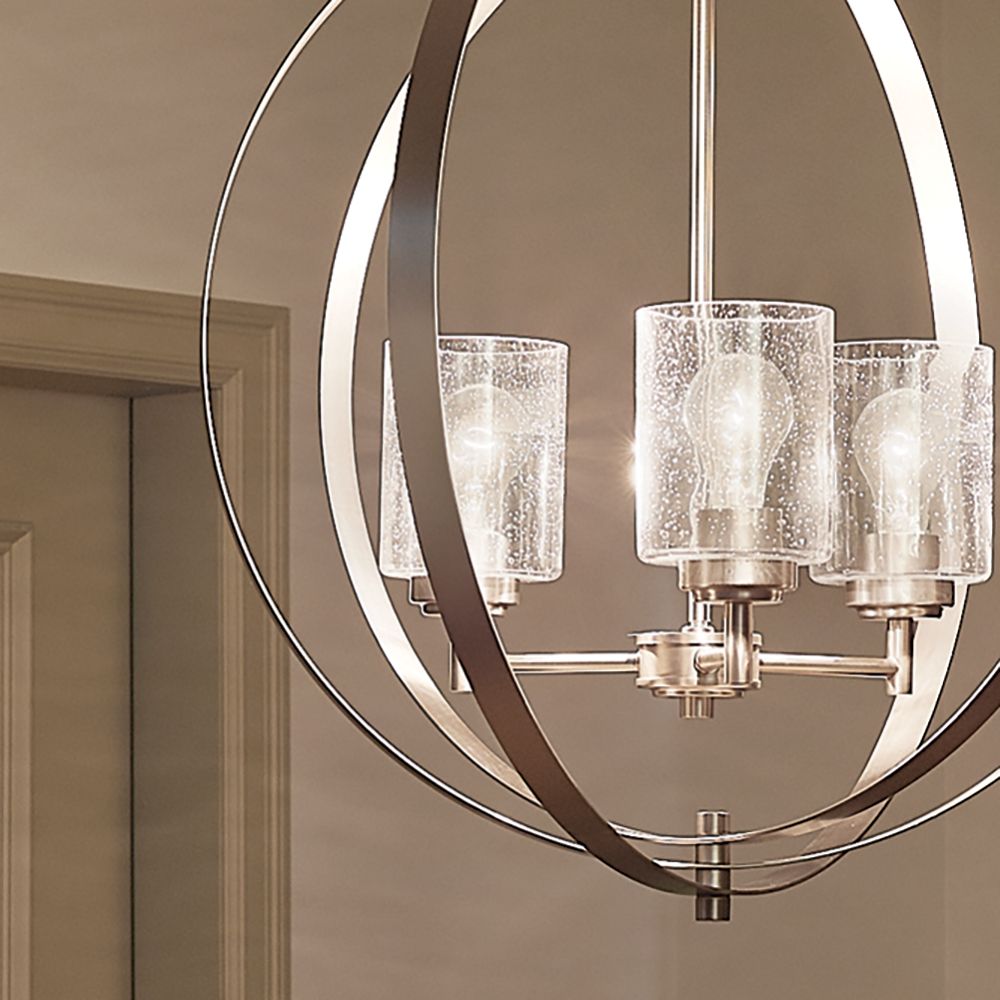 Kichler Winslow 24 1/2"W Brushed Nickel 3-Light Chandelier