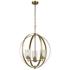 Kichler Winslow 24 1/2"W Natural Brass 3-Light Chandelier