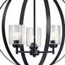 Thumbnail4 of Kichler Winslow 24" Wide Industrial Black Finish Open Orb Chandelier more views