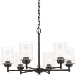 Kichler Winslow 26" Wide Bronze 6-Light Chandelier