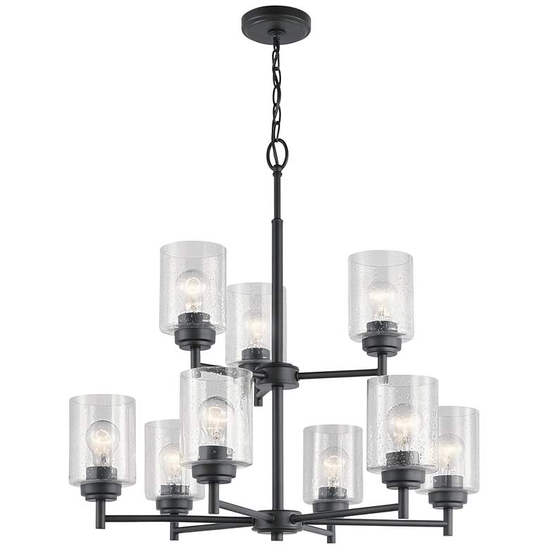 Image 3 Kichler Winslow 27" Wide Black 2-Tier 9-Light Chandelier