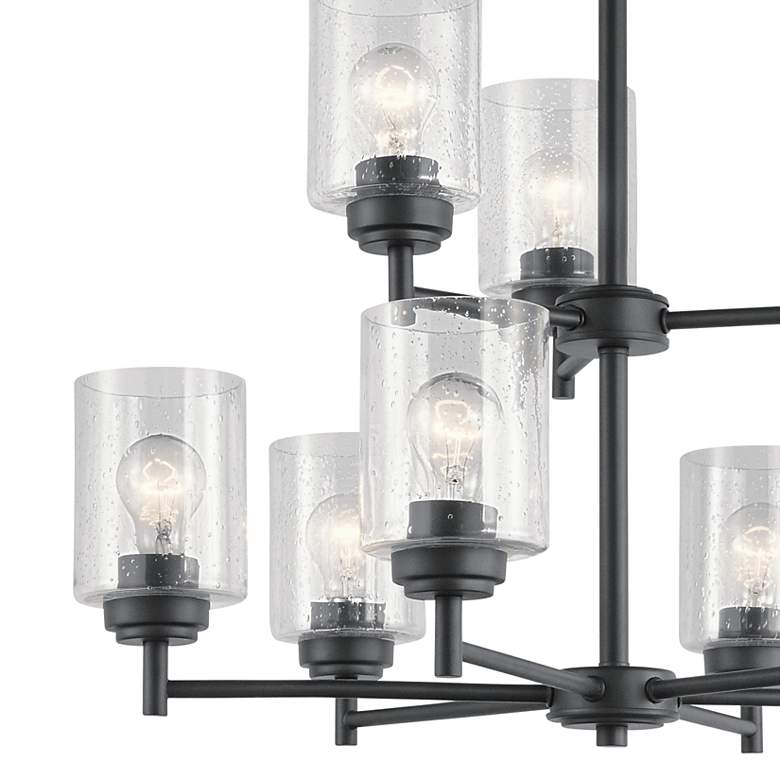 Image 4 Kichler Winslow 27" Wide Black 2-Tier 9-Light Chandelier more views