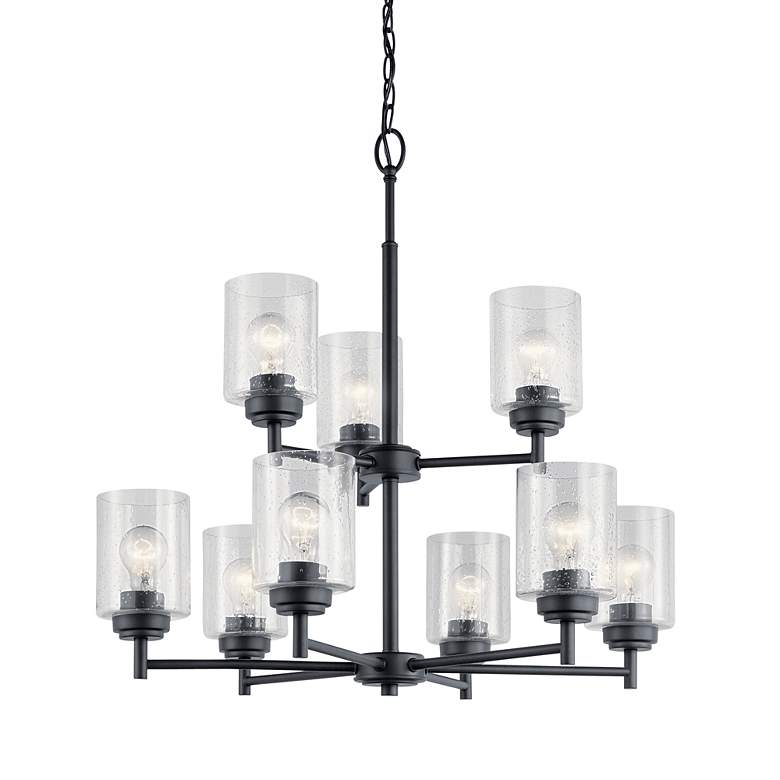 Image 5 Kichler Winslow 27" Wide Black 2-Tier 9-Light Chandelier more views