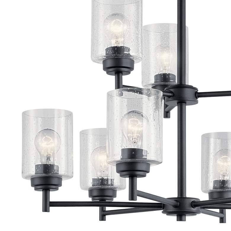 Image 6 Kichler Winslow 27" Wide Black 2-Tier 9-Light Chandelier more views
