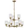Thumbnail2 of Kichler Winslow 27" Wide Natural Brass 9-Light Chandelier