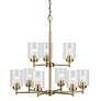 Thumbnail3 of Kichler Winslow 27" Wide Natural Brass 9-Light Chandelier more views
