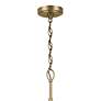 5_Kichler Winslow 27" Wide Natural Brass 9-Light Chandelier more views