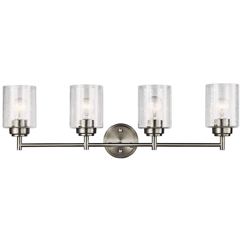 Image 1 Kichler Winslow 30" Wide Brushed Nickel 4-Light Bath Light