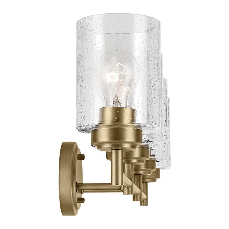 Image 5 Kichler Winslow 30" Wide Natural Brass 4-Light Bath Light more views