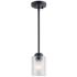 Kichler Winslow 4 1/4" Wide Black Cylindrical Mini Pendant Light