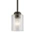 Kichler Winslow 4 1/4" Wide Oiled Bronze Seeded Glass Mini Pendant