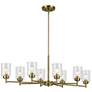 2_Kichler Winslow 44 1/2"W Natural Brass 8-Light Chandelier
