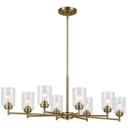 Kichler Winslow 44 1/2"W Natural Brass 8-Light Chandelier