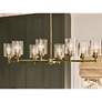1_Kichler Winslow 44 1/2"W Natural Brass 8-Light Chandelier