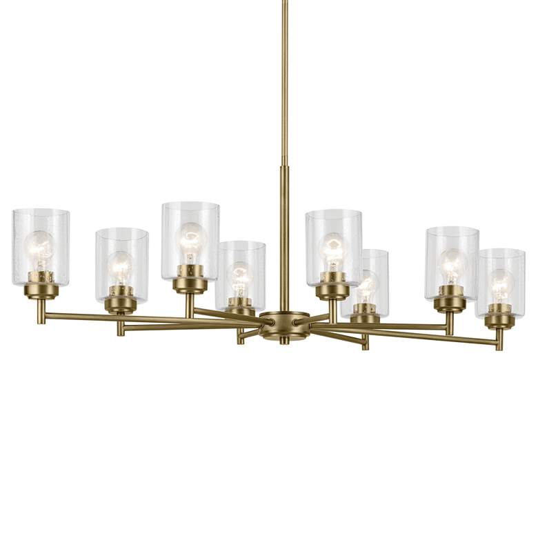Image 3 Kichler Winslow 44 1/2"W Natural Brass 8-Light Chandelier more views